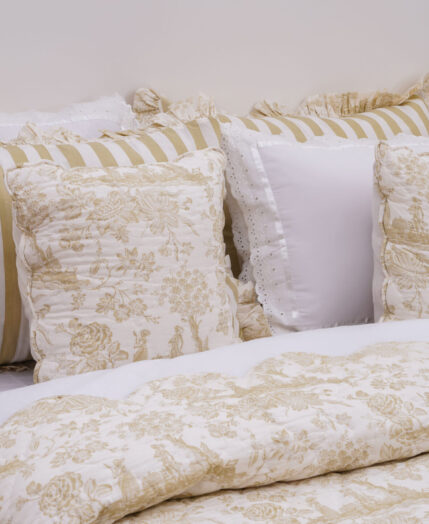 Niagara Toile Bedding Set - Wheatstone Beige - Queen