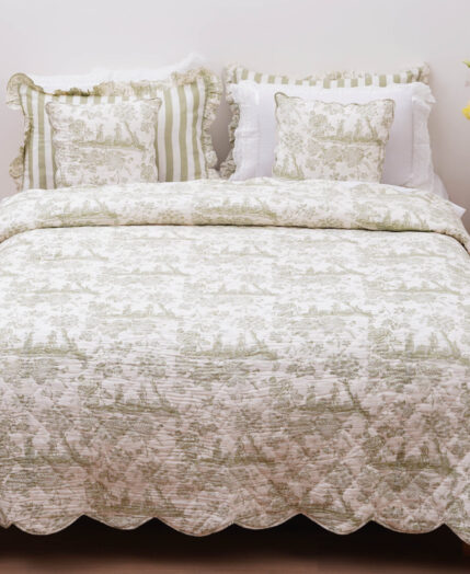 Niagara Toile Sham - Silver Eucalyptus - Queen