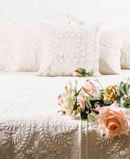 Stratford Embroidered Sham - Cameo White - King