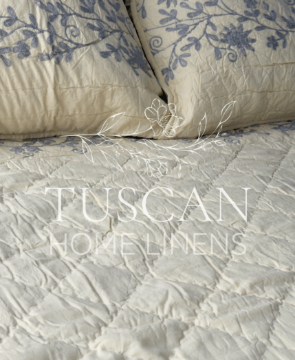 Elora Handwork Quilt Set - Butter Créme - Queen